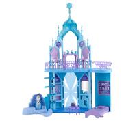 Mattel Disney Frozen - Palazzo di Ghiaccio di Elsa, set con personaggio Olaf e 21 accessori inclusi, 5 aree di gioco ispirate ai film, giocattolo per bambini, 3+ anni, JGG41