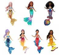 ARIEL Sirenetta Con Sorelle Sirene BOX 7 Bambole 9cm ORIGINALE MATTEL HLX17