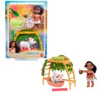 Mattel Disney Moana 2 Simea e Pua, set da gioco per il bagnetto con bambola fashion, vasca per amici animali e oltre 10 accessori, giocattoli isp