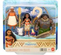Mattel Disney Moana Small Doll 3-Pack with Moana, Maui the Demigod & Gramma Tala