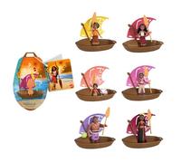 Mattel Disney Oceania 2 - Meraviglie dell'Esplorazione, set con mini bambola a sopresa dai personaggi, canoa e accessori inclusi, ispirato al film, giocattolo per bambini, 3+ anni, arancione JBT68