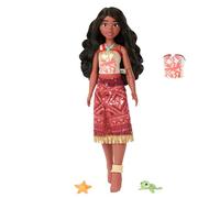 Mattel Disney Oceania 2 Tautai Vaiana Nuotatrice, Giocattoli, Bambola Alla Moda con 2 Accessori, Gambe Mobili e Corpetto Che Cambia Colore, Ispirata Al Film, Jff09
