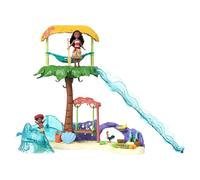 Mattel Disney Oceania 2 - Vaiana Isola Grandi Avventure, set con 5 aree di gioco e 8 accessori, include le mini bambole Vaiana e Simea e 2 personaggi amici, giocattolo per bambini, 3+ anni, JFF13