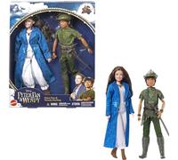 Mattel Disney Peter Pan & Wendy - Bambole Peter Pan e Wendy Darling, snodate con look caratteristici e abiti e scarpe rimovibili, giocattolo per bambini, 3+ anni, HNY36