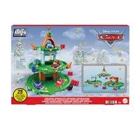 Mattel Disney Pixar CARS - Calendario dell'Avvento Mini Racers, con 25 sorprese a tema Natale tra cui 4 mini macchinine e una pista, accessori inclusi, giocattolo per bambini, 3+ anni, HPD83