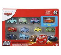 Mattel Disney Pixar Cars - Mini Racers Derby Racers, confezione da 10 mini veicoli in metallo da collezione, ispirati ai celebri personaggi, 3+ anni, i modelli e i colori possono variare, GKG08