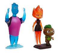 Mattel Disney Pixar Elemental - Set Personaggi alla Scoperta di Element City, Wade, Ember e Clod, 3 action figures snodate ispirate al film, alte da 5 a 13 cm, giocattolo per bambini, 4+ anni, HMM09