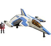 Mattel Disney Pixar Lightyear Hyperspeed Series Mini Figura d'Azione e Set di Veicolo Giocattolo, Buzz Lightyear & XL-09 Nave Spaziale, Veicolo da 15,2 cm