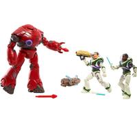 Mattel Disney Pixar Lightyear Set con 3 action figure, Space Rangers vs Robots Clash Pack con Buzz Lightyear, Izzy Hawthorne & Zyclops, scala 12,7 cm