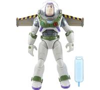 Mattel Disney Pixar Lightyear Toys, Talking Buzz Lightyear Action Figure con Liftoff Vapor Trail, 20 suoni, Jetpack con ali espandibili
