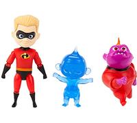 Mattel Disney Pixar The Incredibles Dash Action Figure 8,9 cm con 2 personaggi Jack 5,6 cm e 6,1 cm
