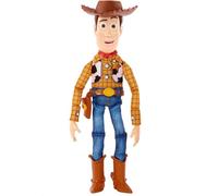 Mattel Disney Pixar Toy Story Woody Sceriffo del West snodato, parlante e in formato maxi (30,4 cm), 20 frasi, fedele nei minimi dettagli, peluche e plastica, dai 3 anni in su, HFY35