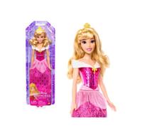 Mattel disney princess - aurora, bambola con capi e accessori scintillanti ispirati al film