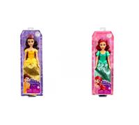 DISNEY PRINCESS - CENERENTOLA BAMBOLA SNODATA, CON CAPI E ACCESSORI SCINTILLANTI ISPIRATI AL FILM DISNEY, GIOCATTOLO PER BAMBINI, 3+ ANNI, HLW06