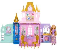 Mattel Disney Princess Bambola Rapunzel e castello CLOSE & CARRY