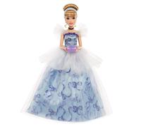 Mattel Disney Princess - Cenerentola Festa di Compleanno, bambola da collezione con abito da ballo e corpetto, look ispirato al film Disney, giocattolo per bambini, 4+ anni, JCR78