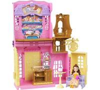 Mattel Disney Princess Delightful Presentation Belle's Tea Shop JLT63 - Set da gioco con 1 mini bambola dai 3 anni in su, colore: Giallo