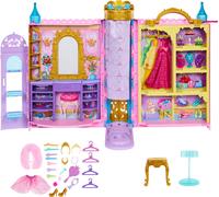 Mattel Disney Princess - Guardaroba da Favola, playset armadio apribile fino a 6