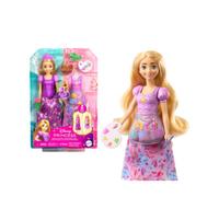 MATTEL DISNEY PRINCESS - RAPUNZEL 2 STORIE IN 1, BAMBOLA ALLA MODA ISPIRATA AL FILM RAPUNZEL CON 2 LOOK INTERCAMBIABILI