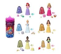 Mattel Disney Princess - Royal Color Reveal collezione Party, bambola con 6 soprese da scoprire e accessori da festa, ispirata ai film Disney, giocattolo per bambini, 3+ anni, HMK83