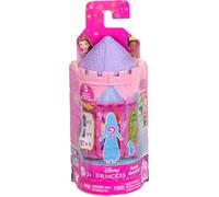 Mattel Disney Princess Tower Surprise Piccole bambole e accessori, impilabile Playset con 4 sorprese e amici di Disney Movies (gli stili possono variare)