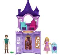 Mattel Disney Princess Toy, Torre di Rapunzel, set da gioco con 2 piccole bambole, figure di animali, mobili e accessori, impilatori Storytime Ispirati a Tangled