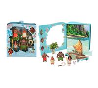 Mattel Disney Princess Toys, Moana Small Doll Story Pack with 1 Moana Doll, 5 Ch