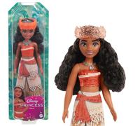 Disney princess - vaiana, bambola snodata con capi e accessori scintillanti ispirati al film disney, giocattolo per bambini, 3+ anni, hpg68