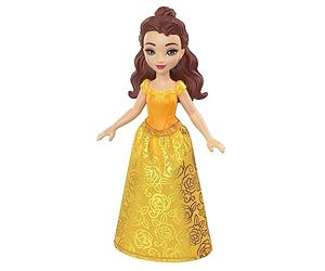 Mattel Disney Princesses, Bambola snodata Belle 9 cm, 3 anni e +, HLW78