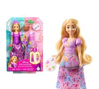 Mattel Disney Prinses Speelgoed, Rapunzel Modepop met 2 looks, 9 Accessoires, 2