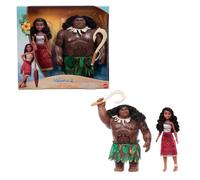 Mattel Disney - Set di bambole Moana 2 Voyager 2, Moana e Maui, con abiti rimovibili, con 4 accessori, ispirate al film