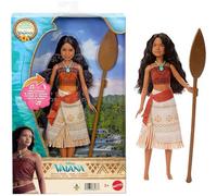 Mattel Disney Oceania - Vaiana Cantante, Bambola Ispirata al Film Live-Action Disney con 2 Accessori, Canta la Canzone Canta Oltre l'Orizzonte (How Far I'll Go) in 4 Lingue, 3+ Anni, JMT27