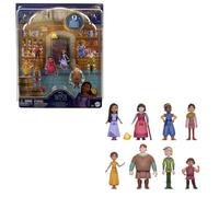 Mattel Disney Wish - I Teenager, set di 8 mini bambole snodate e un personaggio Star, con abiti caratteristici ispirati al film, da esporre e collezionare, giocattolo per bambini, 3+ anni, HPX36