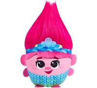 Mattel DreamWorks Trolls Band Together Hairmony Mixers Queen Poppy Peluche con suono, bambola morbida ispirata al film, armonizzazione interattiva