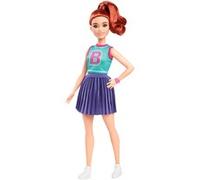Mattel Fashionista Puppe im Jersey-Oberteil e Faltenrock HYT90
