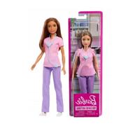 Mattel FWK89 Barbie Carriere Infermiera con Accessori