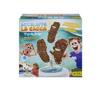 Games ​Acchiappa la Cacca Turbo, gioco per bambini con water giocattolo, 3 pezzi di cacca, 1 dado e istruzioni;, Giocattolo per Bambini 5+ Anni