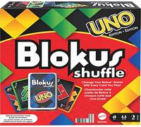 Mattel Games- Blokus Shuffle UNO Edition, Gioco da Tavolo con Tabellone Nero, Giocattolo per Bambini 7+Anni e Famiglie, GXV91