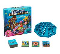 Mattel Games - Diamanti degli Abissi, gioco da tavolo per 2-4 giocatori, scegli le gemme con saggezza e completa le Carte del Tesoro, per serate in famiglia e tra amici, 6+ anni, JMJ62