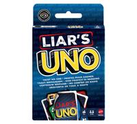 Mattel games - liar’s uno - nuova versione del gioco uno con bluff, trucchi e sfide tra giocatori