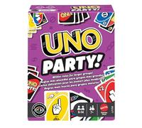 Mattel Games Mattel Games UNO Party, gioco di carte con mazzo e regole speciali per gruppi numerosi per bambini, adulti e famiglie, da 6 a 14 giocatori dai 7 anni in su, JJV58