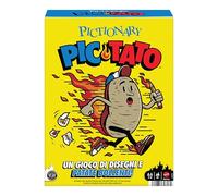 Mattel Games - Pictionary PIC-Tato, Gioco della Patata bollente con indizi in Italiano, pennarelli cancellabili e lavagne , Parla e riproduce Musica, Giocattolo per Bambini, 8+ Anni, JHC61