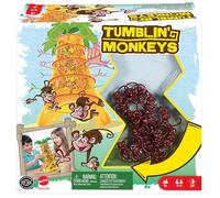 Mattel Games - SALVA LE SCIMMIE, gioco per tutta la famiglia da 2 a 4 giocatori, include 30 scimmie, 30 bastoncini colorati e un dado speciale, giocattolo per bambini, 5+ anni, 52563