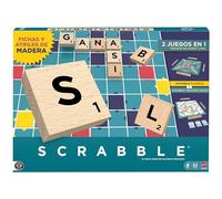 Mattel Games Scrabble, gioco da tavolo classico per famiglie, divertimento con le parole, leggii e tessere con lettere in legno, due modalità di gioco, edizione italiana, JGR64