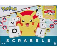 Mattel Games Scrabble Pokémon, Gioco di Lettere Familiare con Due Modi di Giocare, include 50 Carte sfida raffiguranti Pokemon, per 2-4 Giocatori, HXT27