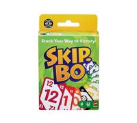 Mattel Games - Skip-Bo, gioco di carte in sequenza da 2 a 6 giocatori, esaurisci le carte abbinandole e vinci, mazzo adatto anche ai daltonici, 7+ anni, JMM20