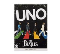 Mattel Games-UNO Canvas The Carte per Bambini, Adulti e Feste in Famiglia con Illustrazioni e Immagini ispirate ai Beatles, Gioco a Tema Musicale, Multicolore, HYH42