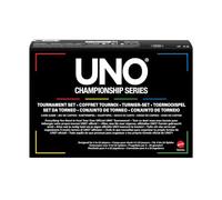 Mattel Games UNO Championship Series Set da torneo, Gioco di Carte | Include gioco, segnapunti, pennarelli e trofeo per gruppi numerosi e feste, 6-20 giocatori, dai 7 anni, JMY23