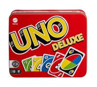 Mattel Games UNO Deluxe Gioco di Carte per 2-10 giocatori, 7+ anni | UNO classico con blocchetto segnapunti e matita, ideale per bambini, ragazzi e adulti, K0888