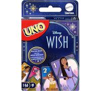 Mattel Games UNO Disney Wish - Gioco di carte per bambini, serate in famiglia e adulti, con personaggi del film e regole speciali, da 2 a 10 giocatori